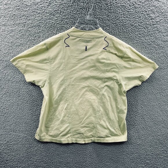 Jamie Sadock Womens Golf Top Extra Large Light Green 100% Cotton Short Sleeve - Picture 2 of 7